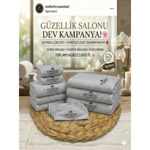 Güzellik Salonları İçin Dev Havlu Seti Kampanyamız Başladı Güzellik Salonları İçin Dev Havlu Seti Kampanyamız Başladı