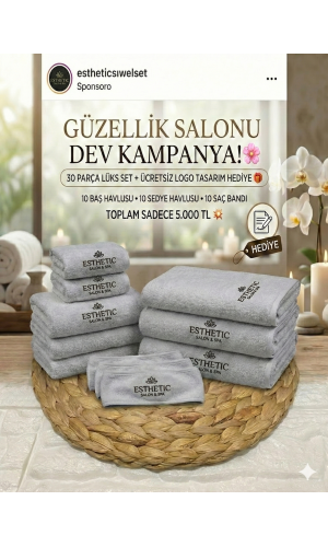 Güzellik Salonları İçin Dev Havlu Seti Kampanyamız Başladı