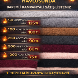 Toptan Berber & Kuafor Havlusu Baremli Toptan Satış Fiyatı