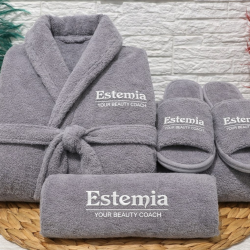 Logolu Bornoz Seti Üretimi