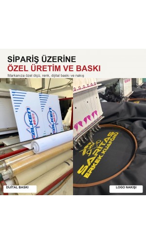 Sipariş üzerine dijital baskı ve logo nakışlı özel tekstil üretim süreci