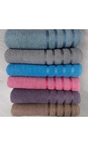 Toptan 70x140cm çizgili banyo havlusu 6 renk ( Toptan Adet Satış Fiyatıdır)