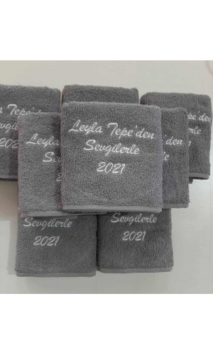 Toptan Logolu Baskılı / Nakışlı Havlu Seti ve Havlu Saç Bandı - Terlik - Bornoz - 