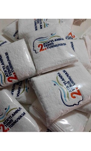 Toptan Logolu Baskılı / Nakışlı Havlu Seti ve Havlu Saç Bandı - Terlik - Bornoz - 