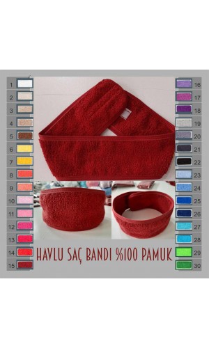 Toptan Havlu Saç Bandı - Makyaj Bakım Bandı 