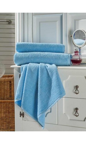 Toptan El Havlusu Turkuaz Mavi Renkli 50x90cm  ( 1 Adet Toptan Satış Fiyatı ) 