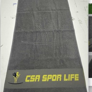 Özel logo jakarlı havlu imalatlarımız