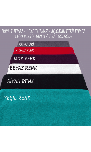 Toptan Boya Tutmaz Havlu 