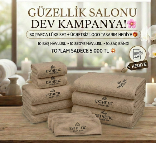 Güzellik Salonları İçin Dev Havlu Seti Kampanyamız Başladı