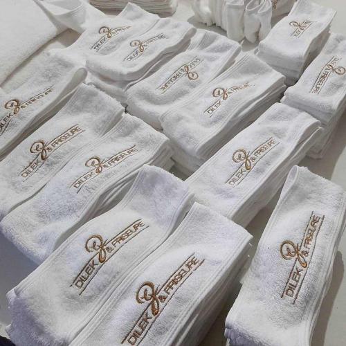 Toptan Logolu Baskılı / Nakışlı Havlu Seti ve Havlu Saç Bandı 